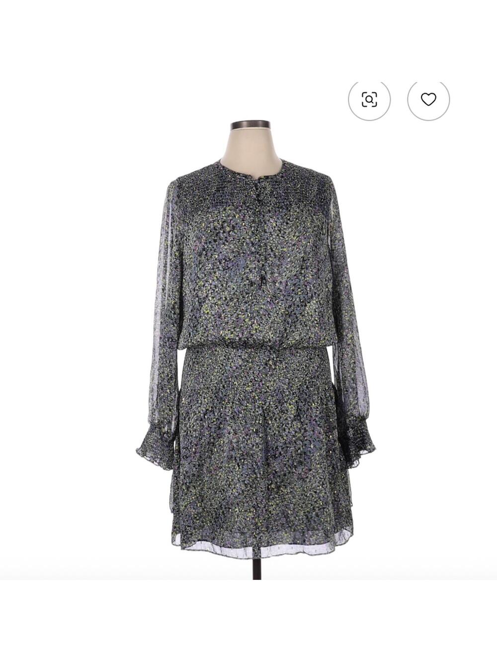 White House Black Market Purple Multi Casual Dress Size XL